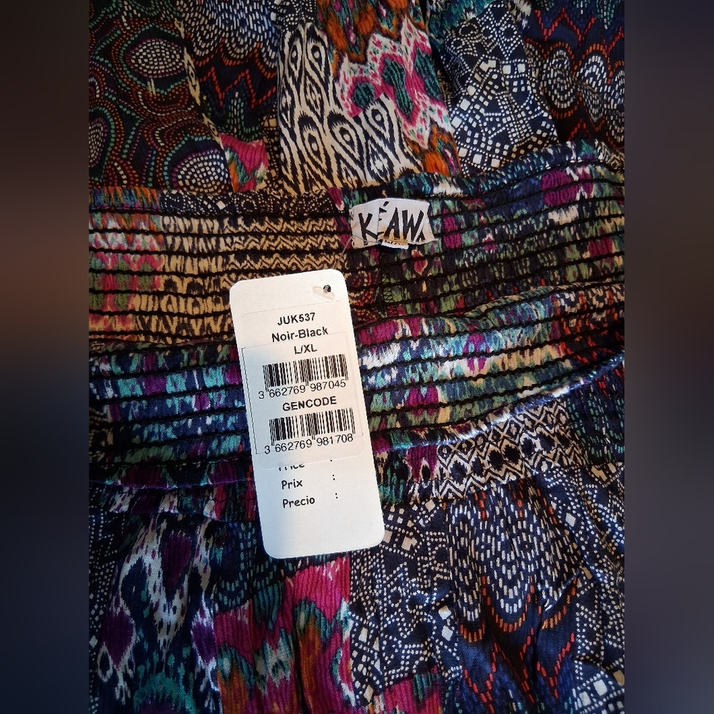 Colorful Patterned Skirt L/XL (Could Be Worn as a dress)
